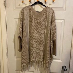 ***3/$45***Jason Maxwell Poncho Sweater Size L
